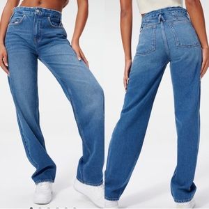 Good American Good 90s Jeans in Blue 873 High Rise Slouchy
